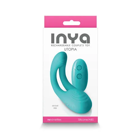 Vibrators | NS Novelties INYA Utopia Rechargeable Couple's Vibrator - Teal