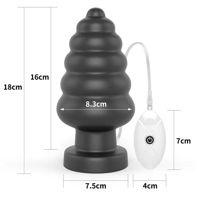 Lovetoy Anal King Sized 7 Vibrating Anal Cracker 178 cm XL Vibrating Butt Plug Lovetoy Anal King Sized 7 Vibrating Anal Cracker 178 cm XL Vibrating Butt Plug