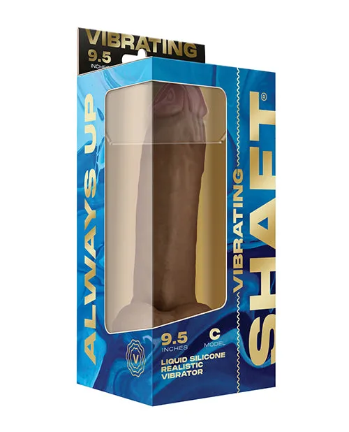 Vvole Female Sex Toys Shaft Flexskin Liquid Silicone 95 Vibrating Curved Dong wBalls Oak