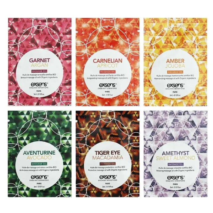 Exsense Massage Oil Sachet Tiger Eye Macadamia 3ml ENT Couples