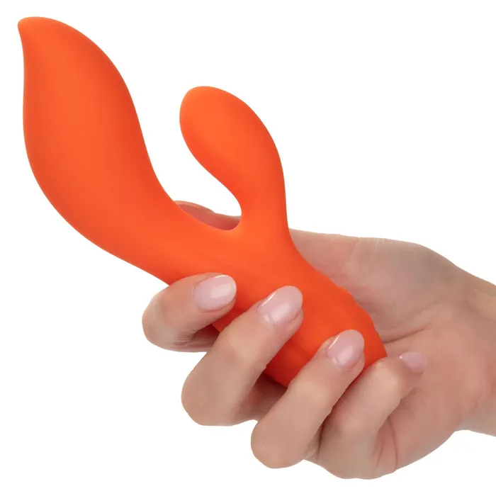 CalExotics Stella Liquid Silicone Dual Teaser Orange Female Sex Toys