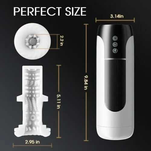 NyoKii Pre Order Male Sex Toys Wearable 7 Thrusting Vibrating Heating Male Masturbator