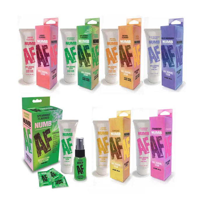 Little Genie Vibrators Numb AF Blue Raspberry Little Genie Vibrators Numb AF Blue Raspberry