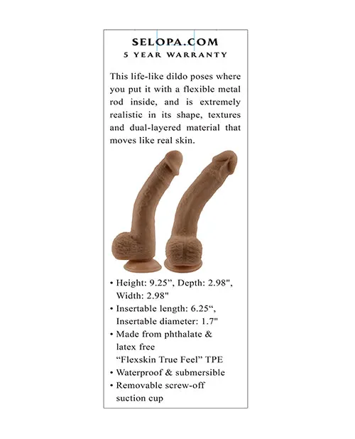 Evolved Dildos Selopa Natural Feel 7 Flexskin Dildo Evolved Dildos Selopa Natural Feel 7 Flexskin Dildo