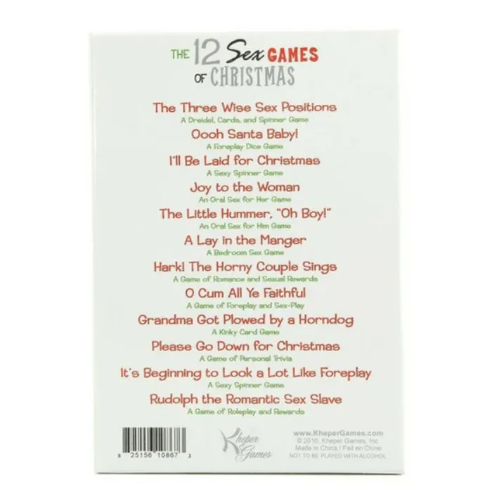 Kheper Games Female Sex Toys The 12 Sex Games of Christmas